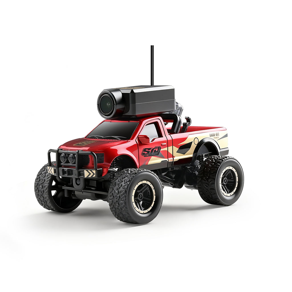 WL 1/64 FPVミニRCトラック APP自動ペアリング フルプロポーショナル WIFIカメラ リモコン付き RTR