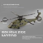 WL-K170 UH-60L 170サイズ 2.4G 4CH フライバーレス RCヘリコプター（左右スロットル調整 RTF版）
