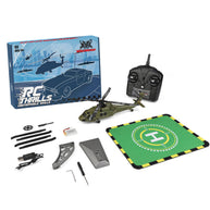 WL-K170 UH-60L 170サイズ 2.4G 4CH フライバーレス RCヘリコプター（左右スロットル調整 RTF版）
