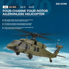WL-K170 UH-60L 170サイズ 2.4G 4CH フライバーレス RCヘリコプター（左右スロットル調整 RTF版）