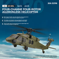 WL-K170 UH-60L 170サイズ 2.4G 4CH フライバーレス RCヘリコプター（左右スロットル調整 RTF版）