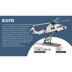 WL K270 UH-60L 2.4G 4CH 170級 4ローターフライバーレス RCヘリコプター（高度保持・左右スロットル調整 オプティカルフローRTF版）