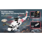 WL K270 UH-60L 2.4G 4CH 170級 4ローターフライバーレス RCヘリコプター（高度保持・左右スロットル調整 オプティカルフローRTF版）