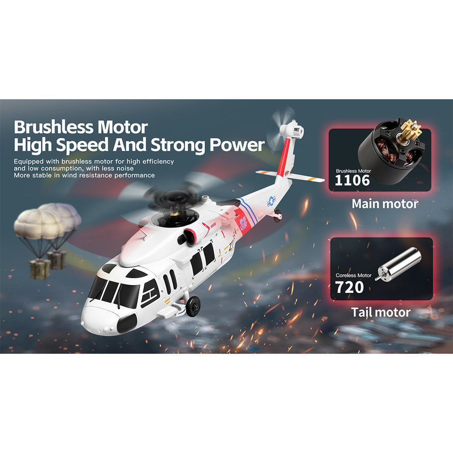 WL K270 UH-60L 2.4G 4CH 170級 4ローターフライバーレス RCヘリコプター（高度保持・左右スロットル調整 オプティカルフローRTF版）