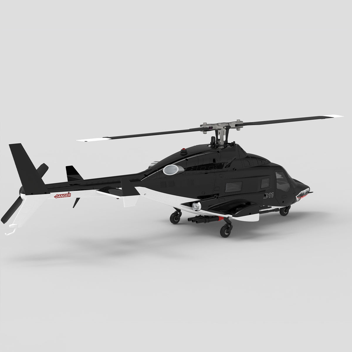 WOLFBUSH & YU XIANG AW-911 Airwolf 1/34 スケール RC ヘリコプター GPS 搭載 9CH 6G/3D 切替 無ブレード Mode1/2 切替対応 RTF 版