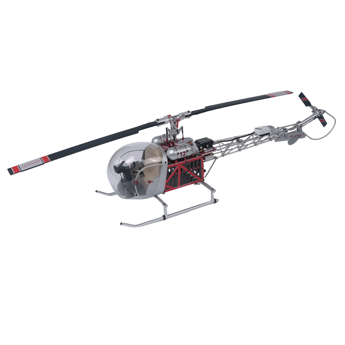 WOLFBUSH BELL‑47 450 サイズ デュアルブレード 12CH RC ヘリコプター RTF｜技適認証取得済み