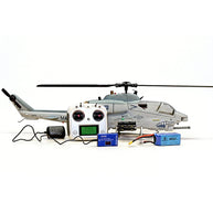 WOLFBUSH & ROBAN AH-1W 470-Class 2.4G 6チャンネル双ローター RC軍用ヘリコプターモデル（GPS定位・同期ターレット・左右ハンドコントロール対応｜RTF）