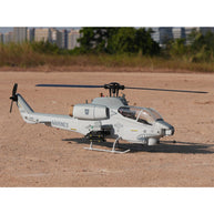 WOLFBUSH & ROBAN AH-1W 470-Class 2.4G 6チャンネル双ローター RC軍用ヘリコプターモデル（GPS定位・同期ターレット・左右ハンドコントロール対応｜RTF）