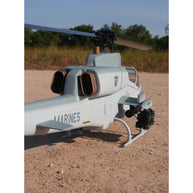 WOLFBUSH & ROBAN AH-1W 470-Class 2.4G 6チャンネル双ローター RC軍用ヘリコプターモデル（GPS定位・同期ターレット・左右ハンドコントロール対応｜RTF）