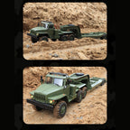 WPL B36-3 2.4G 1/16全プロポーショナルRC軍用トレーラー 2個バッテリー 軍用グリーン 5KM/h