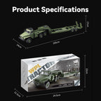 WPL B36-3 2.4G 1/16全プロポーショナルRC軍用トレーラー 2個バッテリー 軍用グリーン 5KM/h