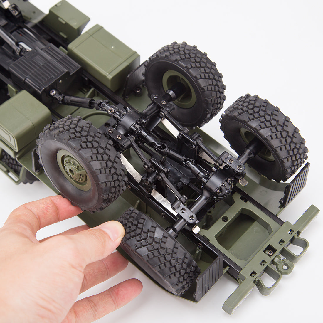 WPL B36-3 2.4G 1/16全プロポーショナルRC軍用トレーラー 2個バッテリー 軍用グリーン 5KM/h