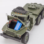 WPL B36-3 2.4G 1/16全プロポーショナルRC軍用トレーラー 2個バッテリー 軍用グリーン 5KM/h