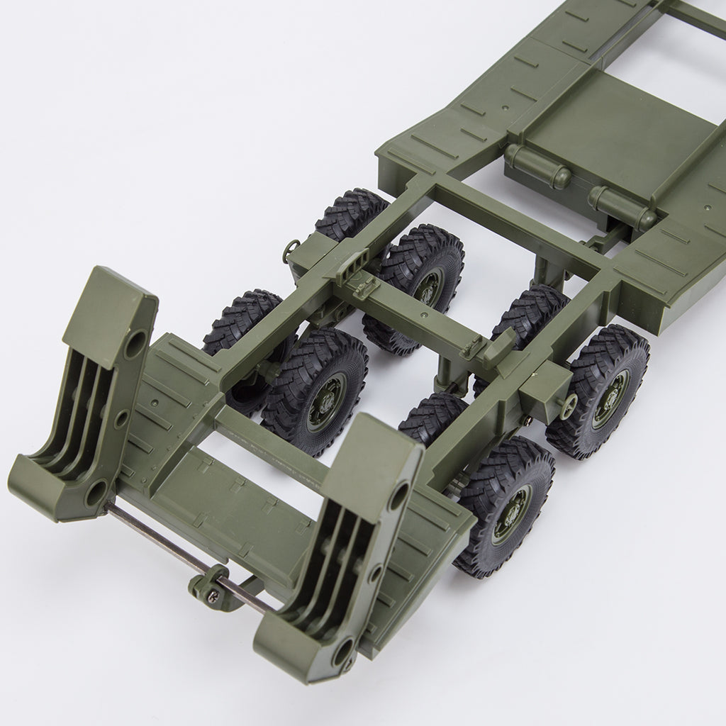 WPL B36-3 2.4G 1/16全プロポーショナルRC軍用トレーラー 2個バッテリー 軍用グリーン 5KM/h