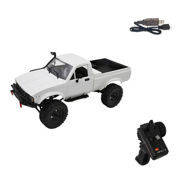 WPL C24-1 2.4G フルプロポーショナル 4WD RCオフロードクローラー 2本バッテリー ホワイト