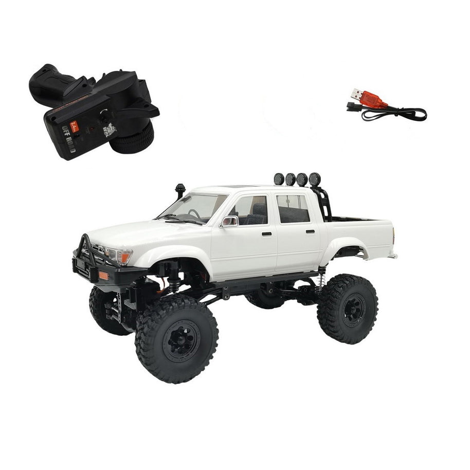 WPL C64-1 1/16スケール 4WD RCピックアップオフロードクローラー 2本バッテリー
