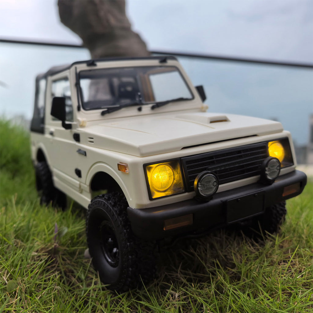 WPL C74-1 フルプロポーショナル 4WD RCオフロードクローラー 2本バッテリー コンバーチブル ホワイト