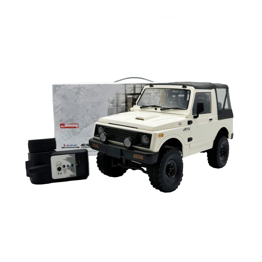 WPL C74-1 フルプロポーショナル 4WD RCオフロードクローラー 2本バッテリー コンバーチブル ホワイト