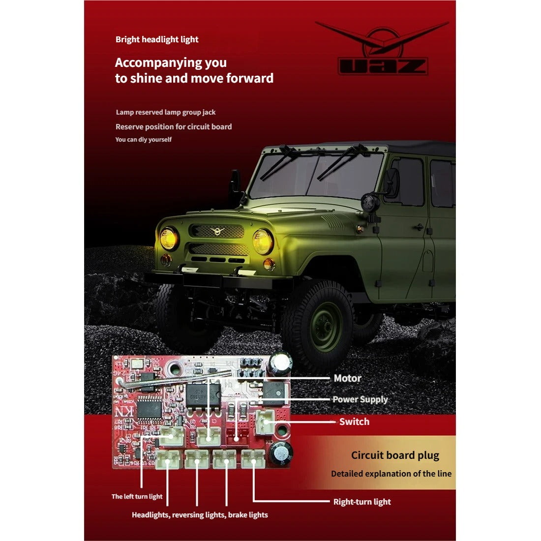 WPL C94 1/12 UAZ-469 RCクローラー｜4WD四輪駆動 フル比例制御 デュアルバッテリー 2.4G無線 改造可能 オフロードラジコン 16歳以上|RTRHOBBYJP