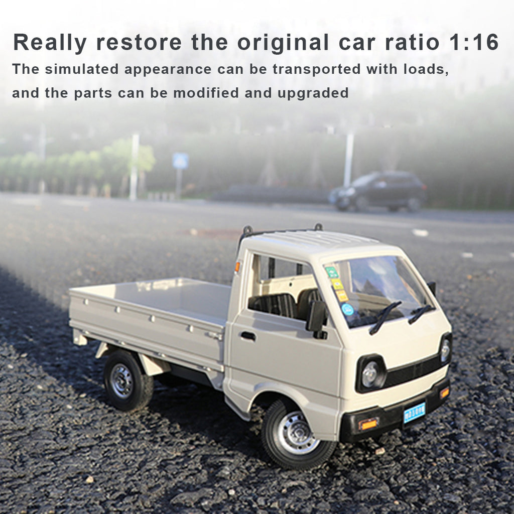 WPL D12mini 1/16 2.4G RCミニトラック ミニバン DIY ダブルバッテリー ライト付き