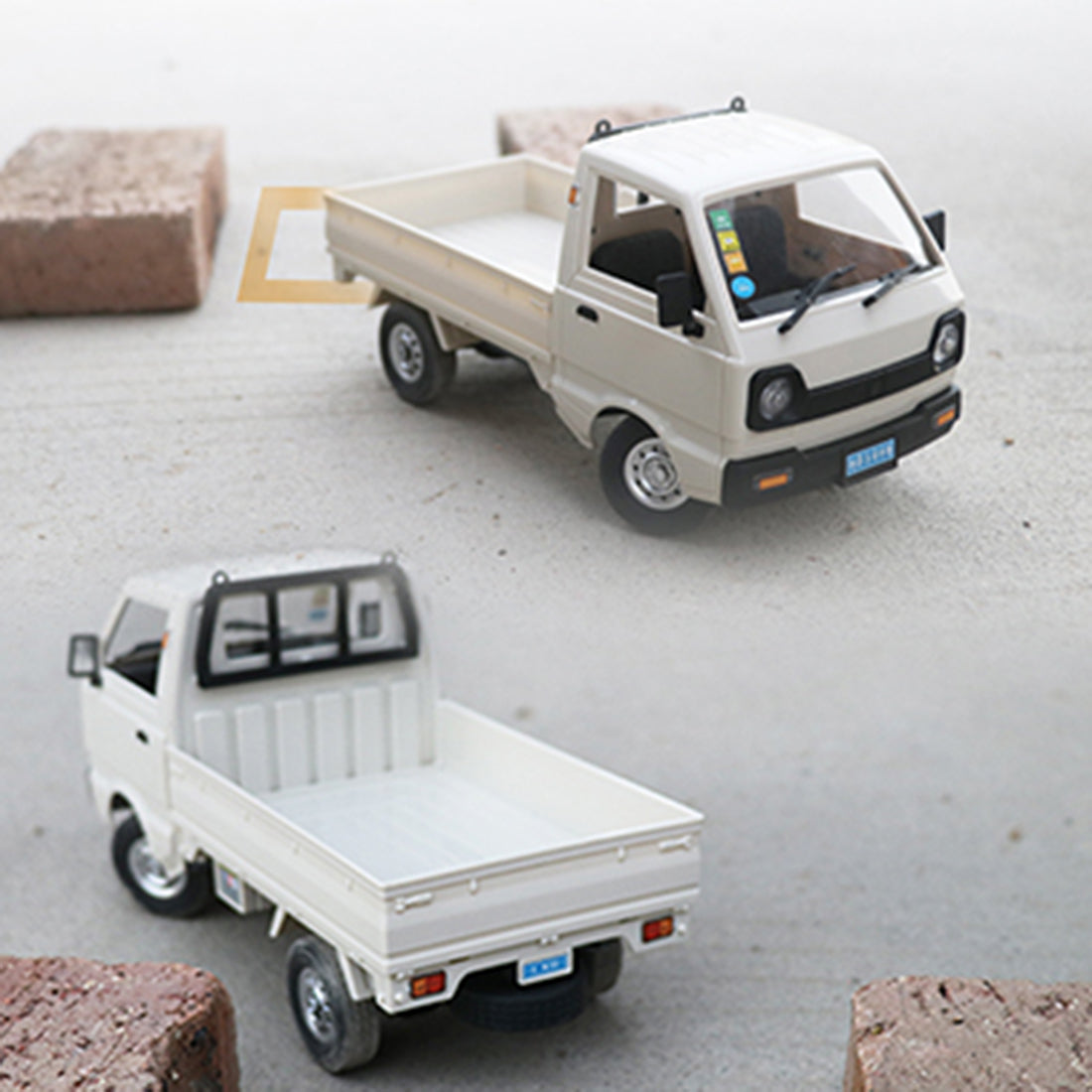 WPL D12mini 1/16 2.4G RCミニトラック ミニバン DIY ダブルバッテリー ライト付き