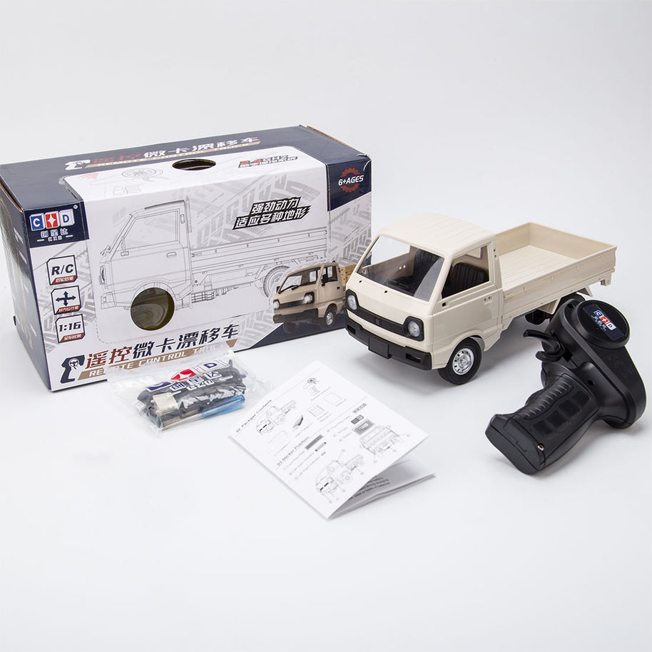 WPL D12mini 1/16 2.4G RCミニトラック ミニバン DIY ダブルバッテリー ライト付き