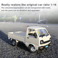 WPL D12mini 1/16 2.4G RCミニトラック ミニバン DIY ダブルバッテリー ライト付き