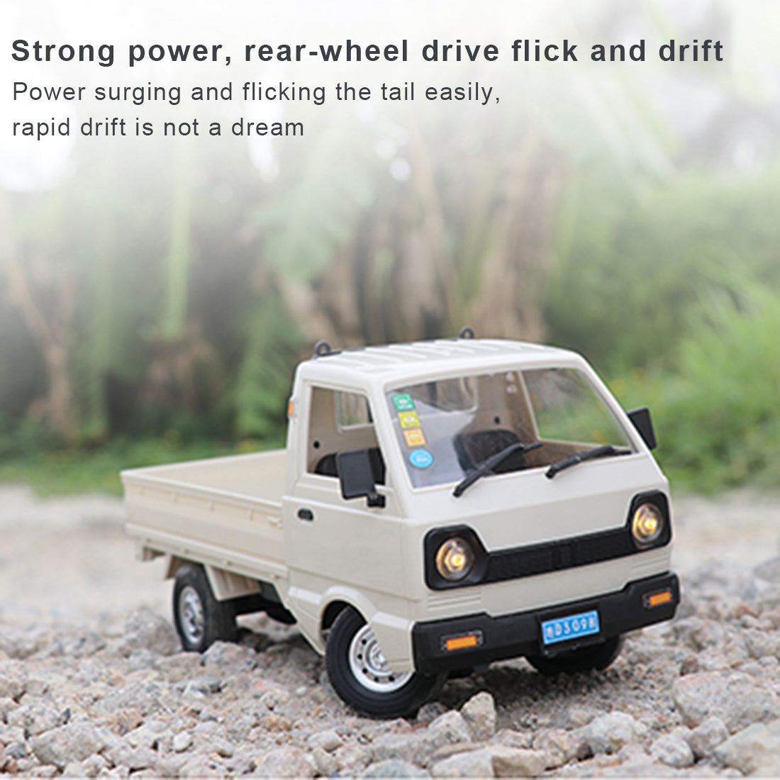 WPL D12mini 1/16 2.4G RCミニトラック ミニバン DIY ダブルバッテリー ライト付き