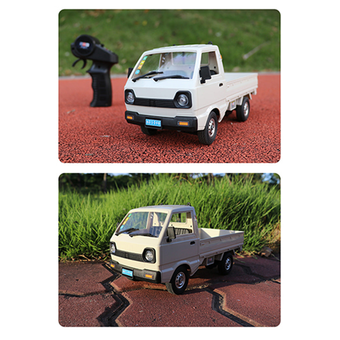 WPL D12mini 1/16 2.4G RCミニトラック ミニバン DIY ダブルバッテリー ライト付き