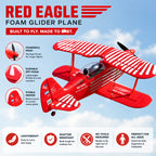 XK A310 Beech D17S 2.4G 4CH クイックリリース EPPスケール RC固定翼航空機モデル、400mm翼幅 3D/6Gリアルisticバイウィング機（RTF）