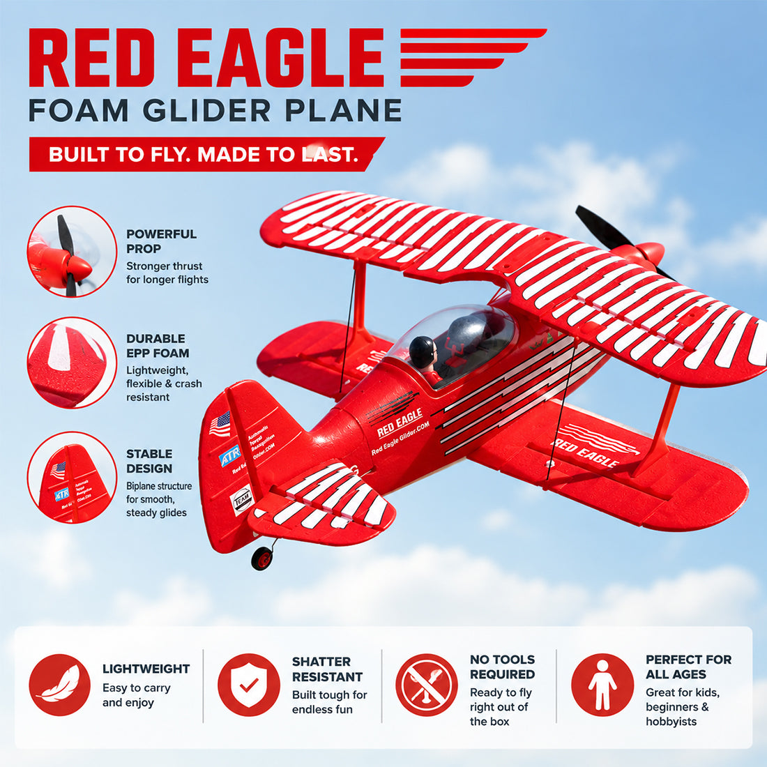 XK A310 Beech D17S 2.4G 4CH クイックリリース EPPスケール RC固定翼航空機モデル、400mm翼幅 3D/6Gリアルisticバイウィング機（RTF）