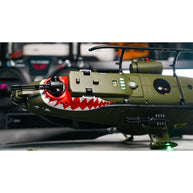 YU XIANG F112S AH-1 1/40スケール 200クラス 2.4G 9CH RC軍用ヘリコプターモデル（5枚羽根・6Gモード・RTF/軍用グリーン）