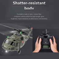 YU XIANG YXZNRC F09-V 1/47スケール 2.4G 6CH RCデュアルブラシレスダイレクトドライブ フライバーレス 6G/3Dスタント ヘリコプターモデル（RTF版）