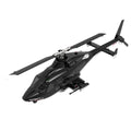 YU XIANG & WOLFBUSH AW-911 Airwolf 1/34 RC ヘリコプター GPS 搭載 9CH 6G/3D 切替 無ブレード Mode1/2 切替対応 RTF - 交換可能なヘリコプターヘッド