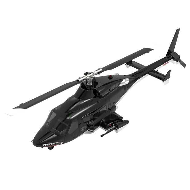 YU XIANG & WOLFBUSH AW-911 Airwolf 1/34 RC ヘリコプター GPS 搭載 9CH 6G/3D 切替 無ブレード Mode1/2 切替対応 RTF - 交換可能なヘリコプターヘッド