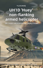YU XIANG F07 UH-1ヒューイ 1/34  光学測位搭載 RCヘリ RTF | 技適番号：【219-239056】