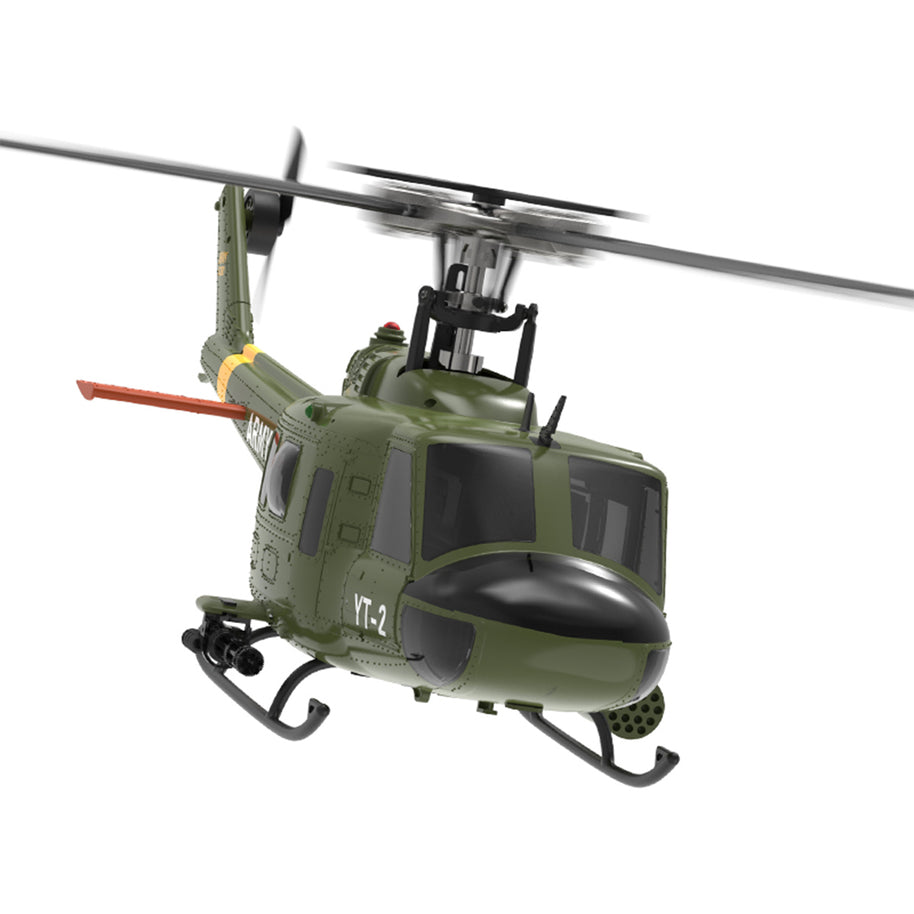 YU XIANG F07-V UH-1 Huey 1/34 Scale RC Helicopter, 6-Channel Brushless Direct Drive, Bladeless, Mode 1/2 Switchable, RTF Version