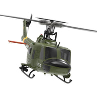 YU XIANG F07-V UH-1 Huey 1/34 Scale RC Helicopter, 6-Channel Brushless Direct Drive, Bladeless, Mode 1/2 Switchable, RTF Version