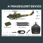 YU XIANG F07-V UH-1ヒューイ 1/34 RCヘリ RTF | 技適番号：【219-239056】