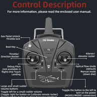 YU XIANG F08 Bell 206 1/27 Scale RC Helicopter, 6-Channel Brushless Direct Drive, 6G Bladeless, Optical Flow Positioning, Mode 1/2 Switching, RTF Version
