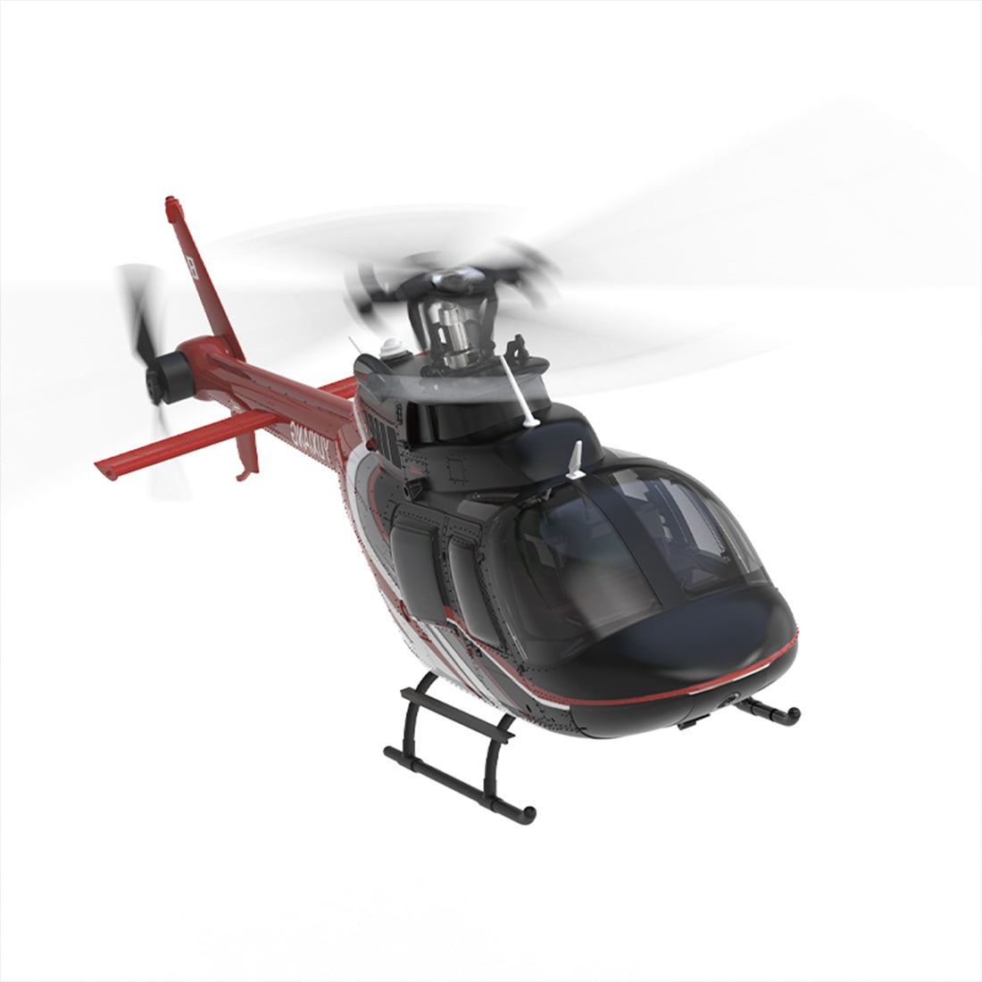 YU XIANG F08 Bell 206 1/27 Scale RC Helicopter, 6-Channel Brushless Direct Drive, 6G Bladeless, Optical Flow Positioning, Mode 1/2 Switching, RTF Version