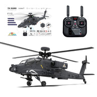 YU XIANG F11-S AH64 1/32 スケール RC ヘリコプター GPS 搭載 6CH 6G/3D スタント 同軸共駆 無ブレード アパッチ RTF スマート版