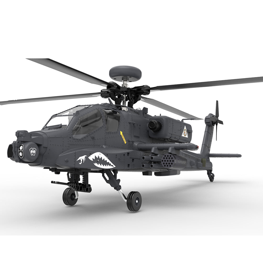 YU XIANG F11-S AH64 1/32 スケール RC ヘリコプター GPS 搭載 6CH 6G/3D スタント 同軸共駆 無ブレード アパッチ RTF スマート版
