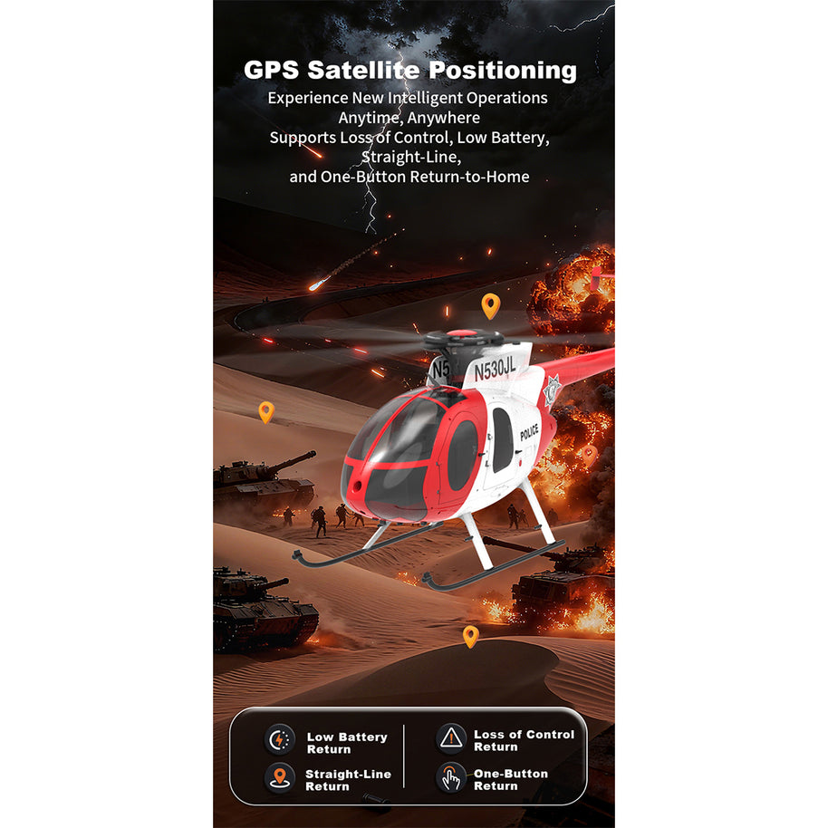 YU XIANG F119S MD500 250 クラス RC ヘリコプター 2.4G 1:16 9 CH 6G/3D モード切替・コックピット開閉式 RTF バージョン