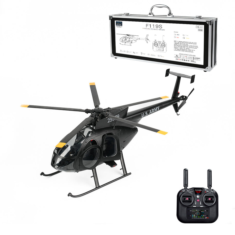 YU XIANG F119S MD500 250 クラス RC ヘリコプター 2.4G 1:16 9 CH 6G/3D モード切替・コックピット開閉式 RTF バージョン