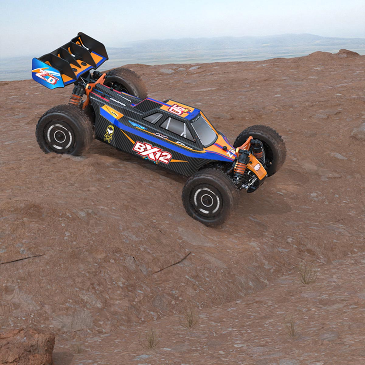 ZD Racing BX-12 1/12スケール 2.4G RC 4WDブラシレス高速オフロードカーモデル アルミニウムシャーシ（RTRバージョン）
