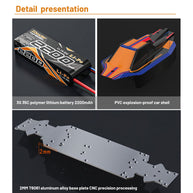 ZD Racing BX-12 1/12スケール 2.4G RC 4WDブラシレス高速オフロードカーモデル アルミニウムシャーシ（RTRバージョン） | RTRHOBBYJP