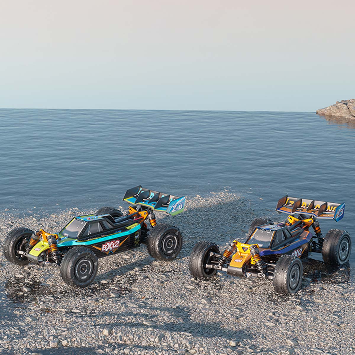 ZD Racing BX-12 1/12スケール 2.4G RC 4WDブラシレス高速オフロードカーモデル アルミニウムシャーシ（RTRバージョン）