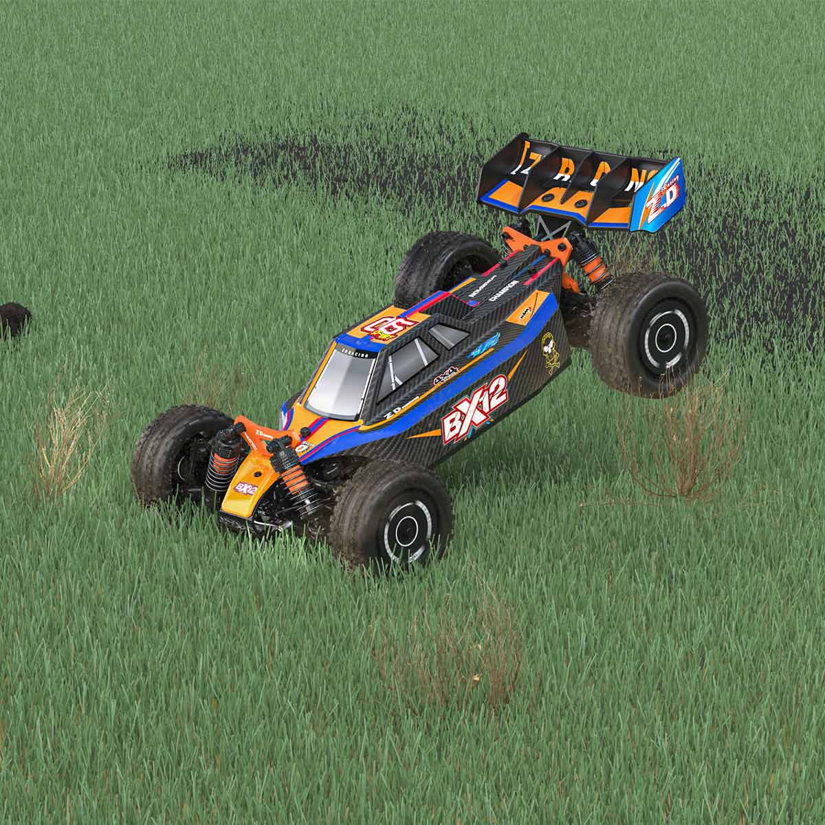 ZD Racing BX-12 1/12スケール 2.4G RC 4WDブラシレス高速オフロードカーモデル アルミニウムシャーシ（RTRバージョン） | RTRHOBBYJP