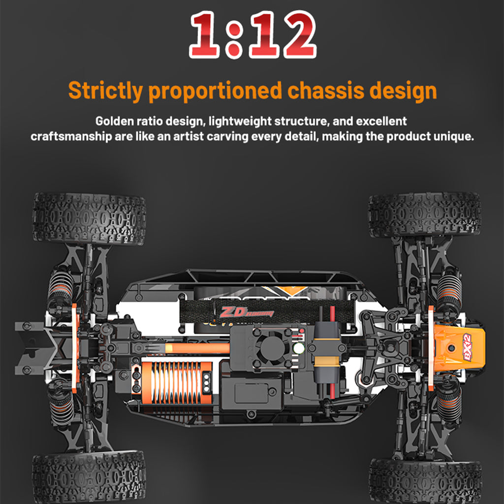 ZD Racing BX-12 1/12スケール ブラシレスRCオフロードカー 3Sバッテリー対応
